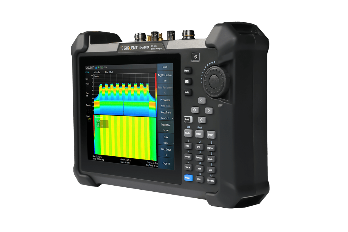SIGLENT SHA860A cable and antenna test workflow